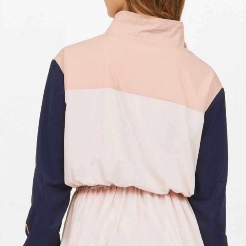 The Upside Yoko Colorblock Windbreaker Pink and Navy Utility Anorak Jacket XS - Picture 4 of 13